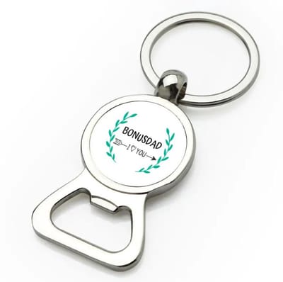 Akyol - bonusdad i love you flesopener - Papa - de liefste bonusvader - vader cadeautjes - vaderdag - verjaardag - geschenk - kado - 9 bij 3 cm