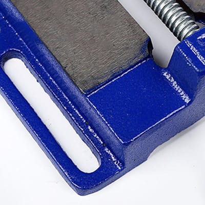 Boorkolomklem Staal Brede Opening Stevige Klemming Machine Bankklem Gereedschap voor Houtbewerking 3in Blauw 4 Inch (102mm ID, 3.8mm Thickness) blauw