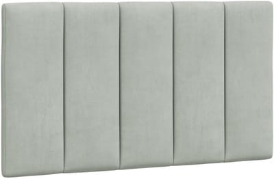 vidaXL Headboard cushion 90cm velvet light gray,headboard pillow,pillow headboard,headboard bed pillow,headboard pillow,pillow headboard bed