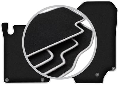 CARLUX-SILVER automatten voor: Mercedes SL R129 500 SL (1989-2001)