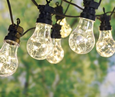 Feestverlichting - Tuin - 10 lampen - 100 leds - warm wit