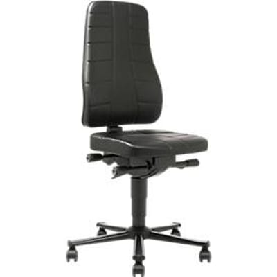 Bureaustoel All-in-One 9643, bekleed met kunstleder, zwart