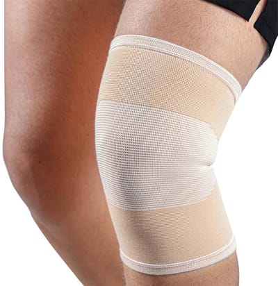 Mövibrace - Kniebrace - Kniebandage - Ondersteuning Knie - Unisex - Beige - Maat L