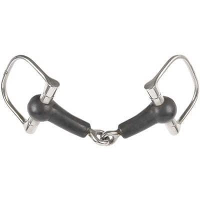 Verdun paardenbit, single break rubber Harry's Horse