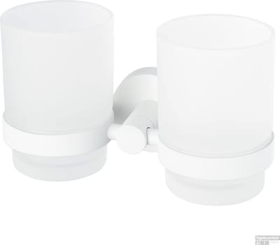 Haceka Bekerhouder Rondi Dubbel Glas Wit