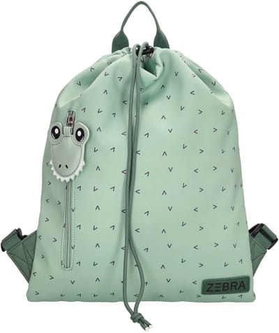 Zebra Trends Buddies Zwemtas - Gymtas - Rugzak - Rugtas - Trekkoord - Kids - Jongens - Meiden - Groen