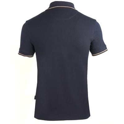 Men's Aquascutum Tipped Polo Shirt in Navy