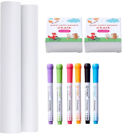 Ezel-Accessoireset, 32-Delige Kunstschilderset voor Kinderen, Kleurpotloden, Stiften, Papierrollen, Tafel-Ezelaccessoires, Schilderbenodigdheden voor Peuters, Jongens en Meisjes