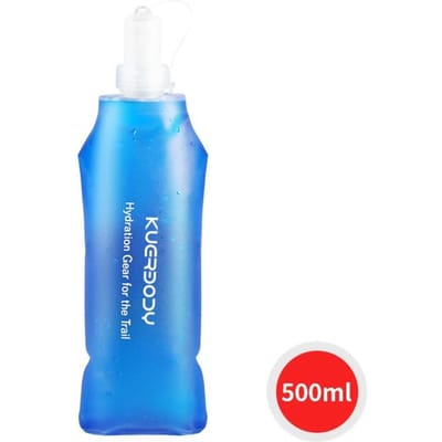 Blauw/Groene Waterzak Draagbaar TPU 250ml/500ml Opvouwbare Waterbeker Herbruikbare Waterzakken Buiten