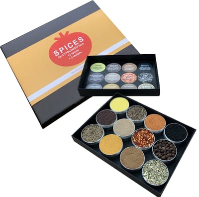 Ottolenghi Kruidenbox - 12 Kruiden + Recepten - Voor Kookboeken Test Kitchen en Sweet - Cadeaubox - Kruiden Cadeau - Koken - TeaSaltAndSpices