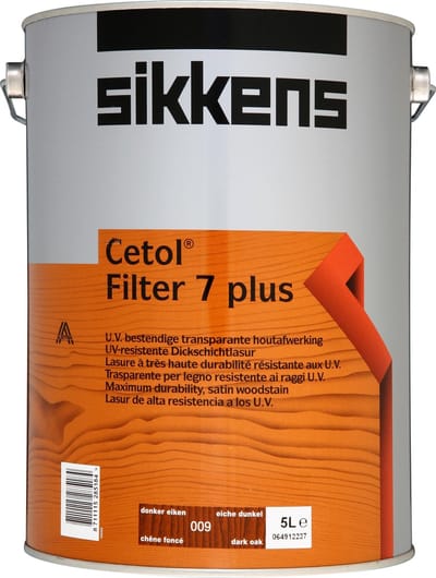 Sikkens Cetol Filter 7 Plus - 009 - Donkere Eik - 5 l - 16 m²/l