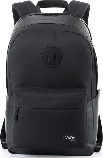 NITRO Vrije tijd rugzak Rugzak met laptopvak Urban Plus Backpack 28L Tough Black Zwart