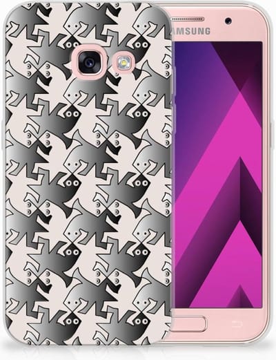 Samsung Galaxy A3 2017 TPU Hoesje Salamander Grey
