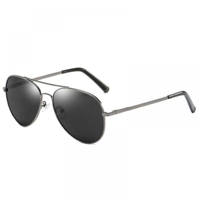 pilotenbril - gepolariseerd - unisex - zilver
