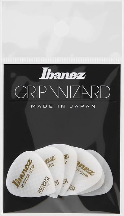 Ibanez PA16XRG-WH Rubber Grip Plectrums 1.2mm (White) - Plectrum set