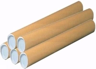 Poster koker van karton - 8x - 430 x 40 mm - Bruin - Verzendkokers - Voor A2 formaat papier