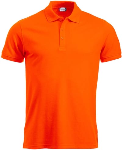 Clique Manhattan Heren Polo Signaaloranje maat M