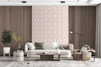 Behang - Fotobehang Egel - Pastel - Kinderen - Breedte 165 cm x hoogte 220 cm