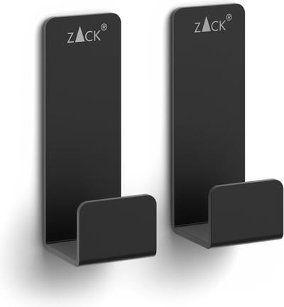 Potes Handdoekhaak 5,5cm Set/2 | Zwart | Staal