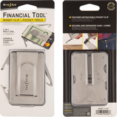 Nite Ize Financiële Tool - Geldclip met Extra Tools