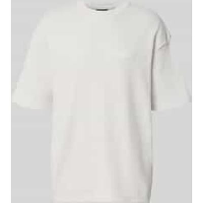 Overzized T-shirt met structuurpatroon