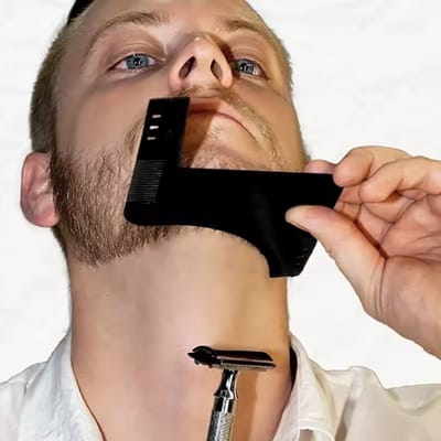 CHPN - Baardkam - Baard styler -B aard shaper - Kam voor je baard _ scheerkam - 2-zijdig - Zwart - Baard tool