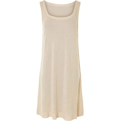 ESMARA Dames jurk van linnenmix (Beige, XS (32/34))