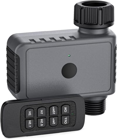 Tuin Water Timer - Irrigatie Controller - Automatisch Bewateren - Afstandsbediening Tot 50m - 13 x 11.7 x 4.8 cm