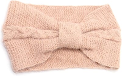 Haarsoires Haarband Knoop 11cm – Soft – Gebreide Stof – Roze