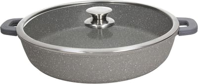 Grote Kookpan 36 cm met Deksel en Pannenlap – Aluminium, Vaatwasserbestendig en Geschikt voor Inductie