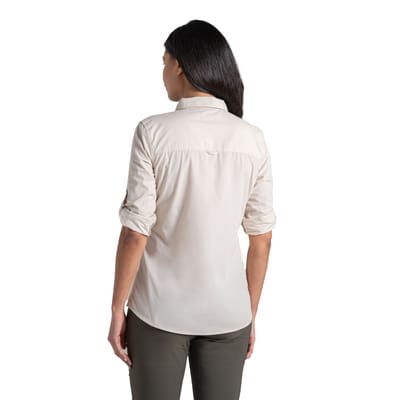 Craghoppers Dames/Dames Kiwi III Shirt Met Lange Mouwen (Steen)
