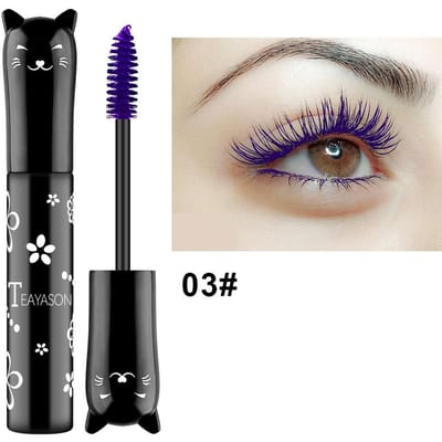 Oogmake-up Kleur Mascara Waterprof Sneldrogende Wimperkrullen Verlenging Make-Up Wimpers Party Stage Gebruik TSLM2 zwart