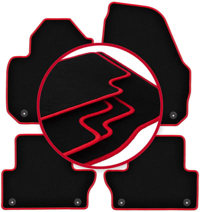 CARLUX-RED automatten voor: Volvo XC60 I crossover (2008-2017)