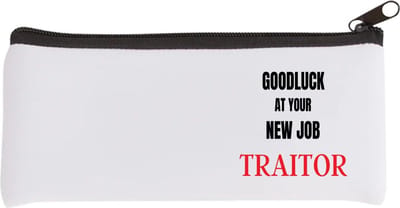 Akyol - goodluck at your new job fucking traitor Etui - Afscheid bedank cadeau - collega - werknemer - cadeau - kado - afscheid - nieuwe baan - 20 bij 9 cm