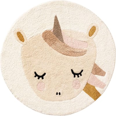 Petite Amélie Kindervloerkleed Lara - 100% Katoen - ⌀ 100 cm