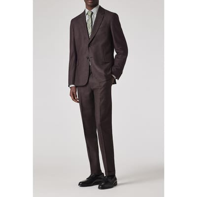 Paul Smith 2 Button Jacket Chocolate Größe: 50 | Blazer Outlet | Herren | Braun