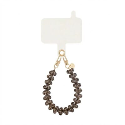 xoxo Wildhearts telefoonkoord met clip - Funky Hearts (Leopard) - Kort koord - Geschikt voor iPhone - Geschikt voor Samsung - Phone cord met koord clip - Easy Cord - Telefoonketting - Hartjes koord voor telefoon - Luipaardprint / Luipaard