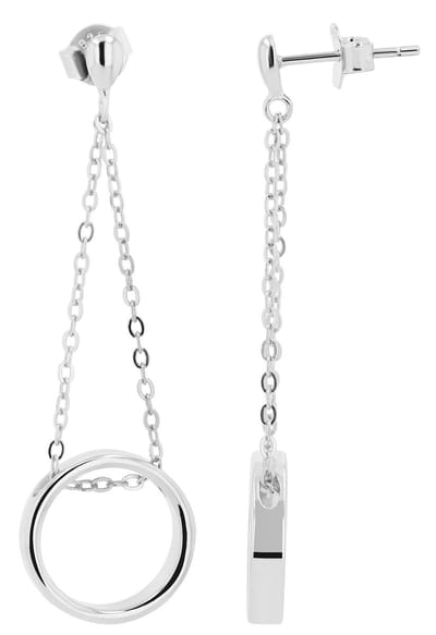 AKZENT Akzent damesoorbel "Mary" van 925 sterling zilver, gerhodineerd, duurzaam