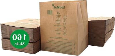 7 Liter GFT-Afval Papieren Zakken - 160 Stuks Kraftpapier Afvalzakken - Vochtbestendig - Dubbele Bodem - Geproduceerd in Duitsland
