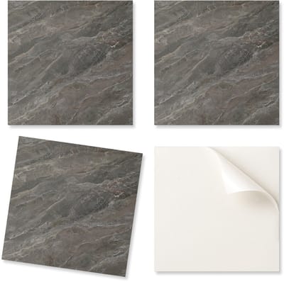 Set zelfklevende vinyltegels met patroon voor de slaapkamer, natuursteenmotief, 20x20x20 cm