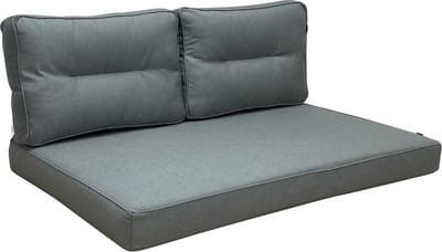 Hartman - Palletkussen - Tuinkussen - 3-delig - Havana Grijs - 120cm x 80cm - Loungekussen - Kussenset
