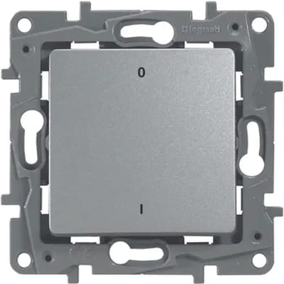 Legrand Dubbelpolige Inbouwschakelaar Niloé Zilver