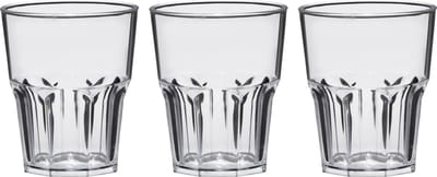 Shotglazen - 6x stuks - 40 ml - onbreekbaar kunststof - transparant - shotglaasjes