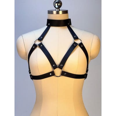 Ceinture Mode Femme Style Rue Chaîne Corset Ceinture Réglable Décorative Poitrine Décontractée Accessoires Vêtements Gothiques beige