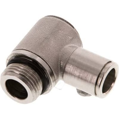 10mm x G3/8'' 90 graden L-vorm Messing Insteekfitting Buitendraad Draaibaar NBR