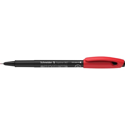 Schneider fineliner - Topliner 967 - lijnbreedte 0,4 mm - rood - S-9672