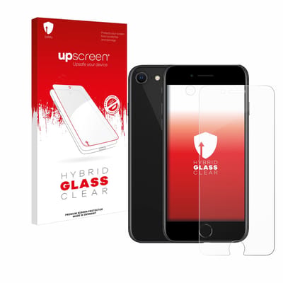upscreen - Screenprotector voor Apple iPhone SE 2 / SE 3 (Voorkant + caméra) - Folie Beschermfolie Beschermglas transparant