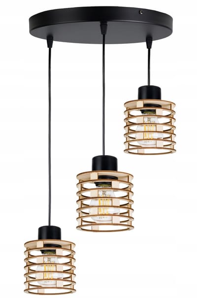 Hanglamp Loft Hout 3xE27 - Stijlvolle Verlichting voor Elk Interieur