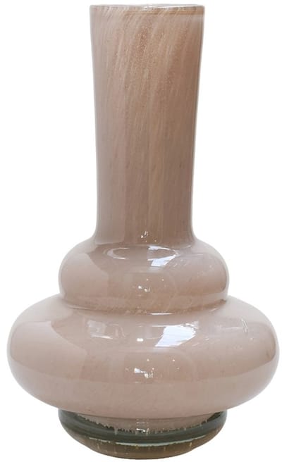 Vaas Bolombo Elite | ivory | Mond geblazen glas | Uniek design | Dik zwaar glas | Ø20 x H36 cm