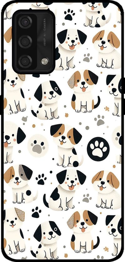 Smartphonica Telefoonhoesje Geschikt voor Oppo A74 4G met honden opdruk - TPU backcover case dog design geschikt voor Oppo A74 4G
